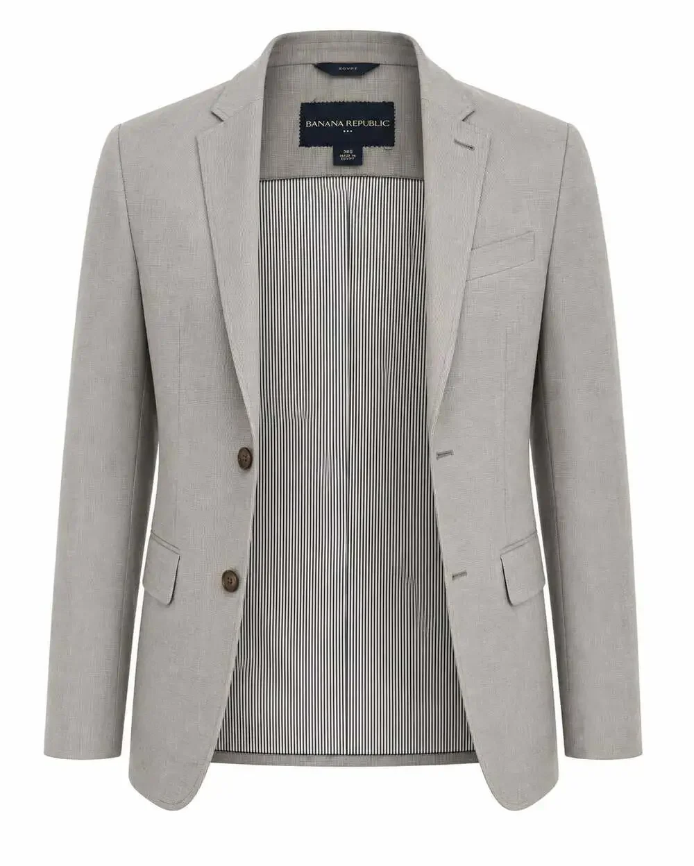 Banana Republic Men's Gray Houndstooth Two-Button Sport Coat Blazer Size 38S